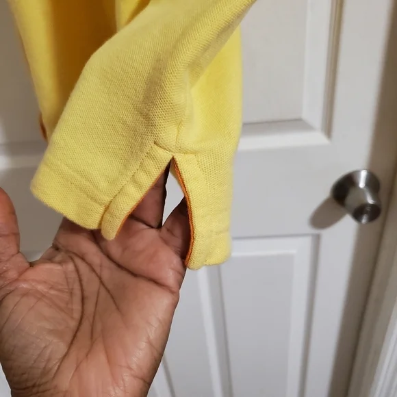 Vintage 90s Coogi Mens Yellow Polo Shirt Short Sleeves Cotton Size 3X - Picture 7 of 12